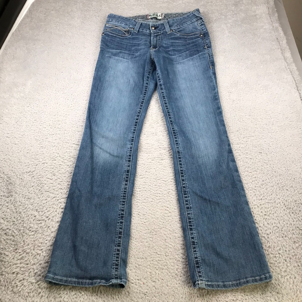 Ariat REAL Jeans Womens 30L (33x34) Bootcut Western Cowgirl Flare Denim